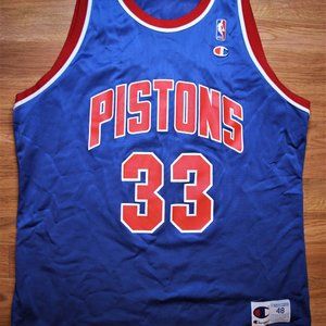 Detroit Pistons Grant Hill Champion Jersey (Vintage)